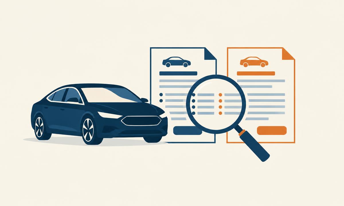 Ilustración editorial sobre autos y vehículos